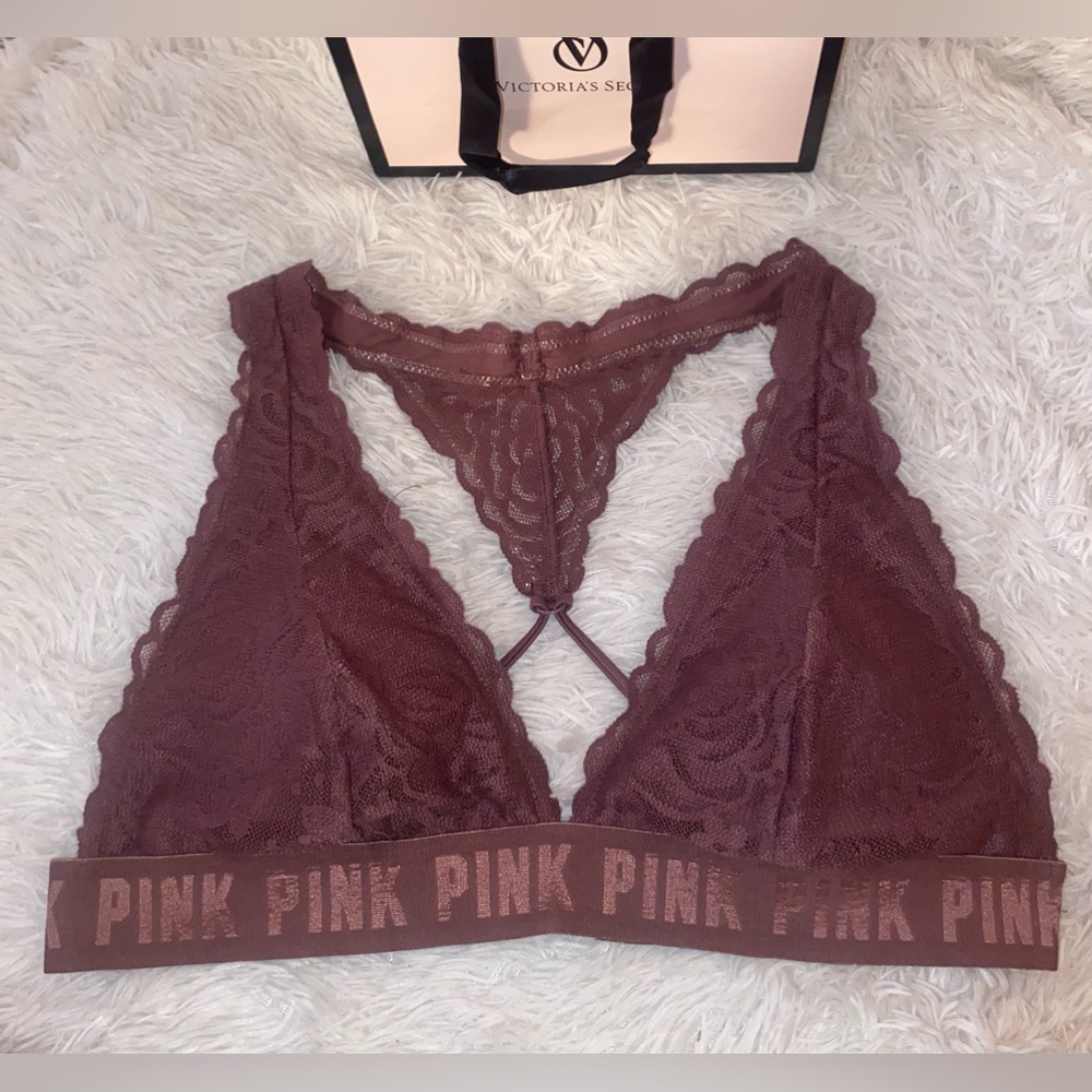 🤍Victoria’s Secret Pink Mauve/ Burgundy Bralette🤍